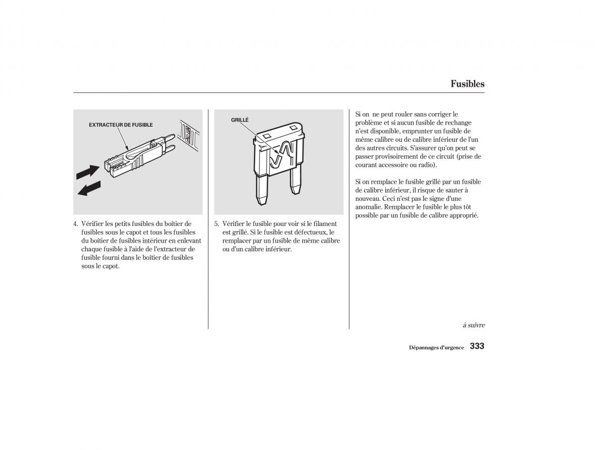 Honda CR V II 2 manuel du proprietaire / page 332