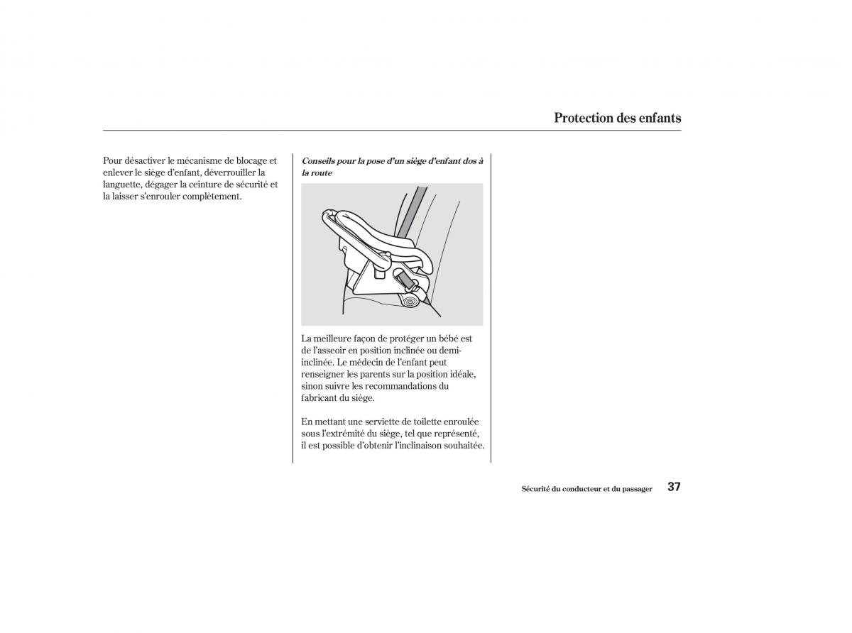 Honda CR V II 2 manuel du proprietaire / page 36