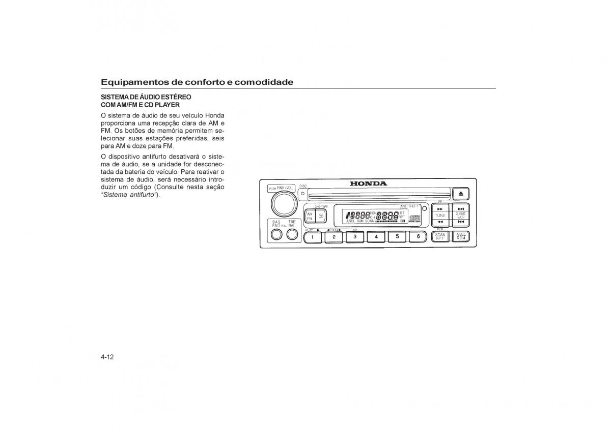 Honda CR V II 2 manual del propietario / page 88