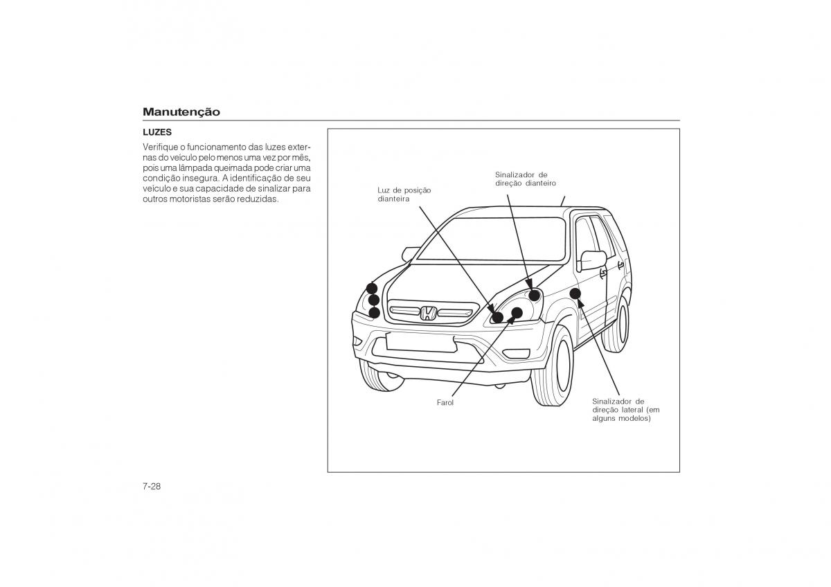 Honda CR V II 2 manual del propietario / page 150