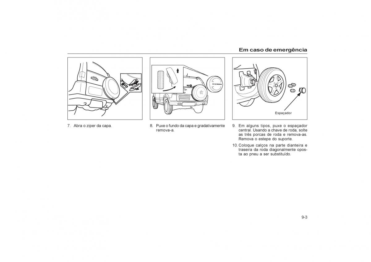 Honda CR V II 2 manual del propietario / page 169