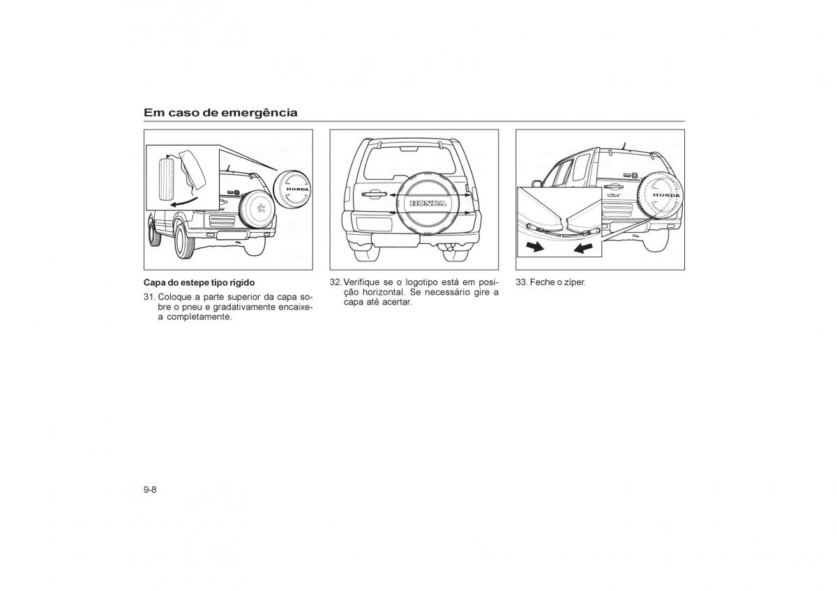 Honda CR V II 2 manual del propietario / page 174