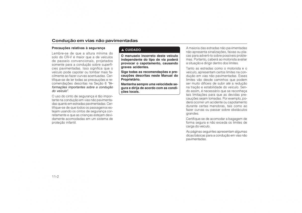 Honda CR V II 2 manual del propietario / page 206