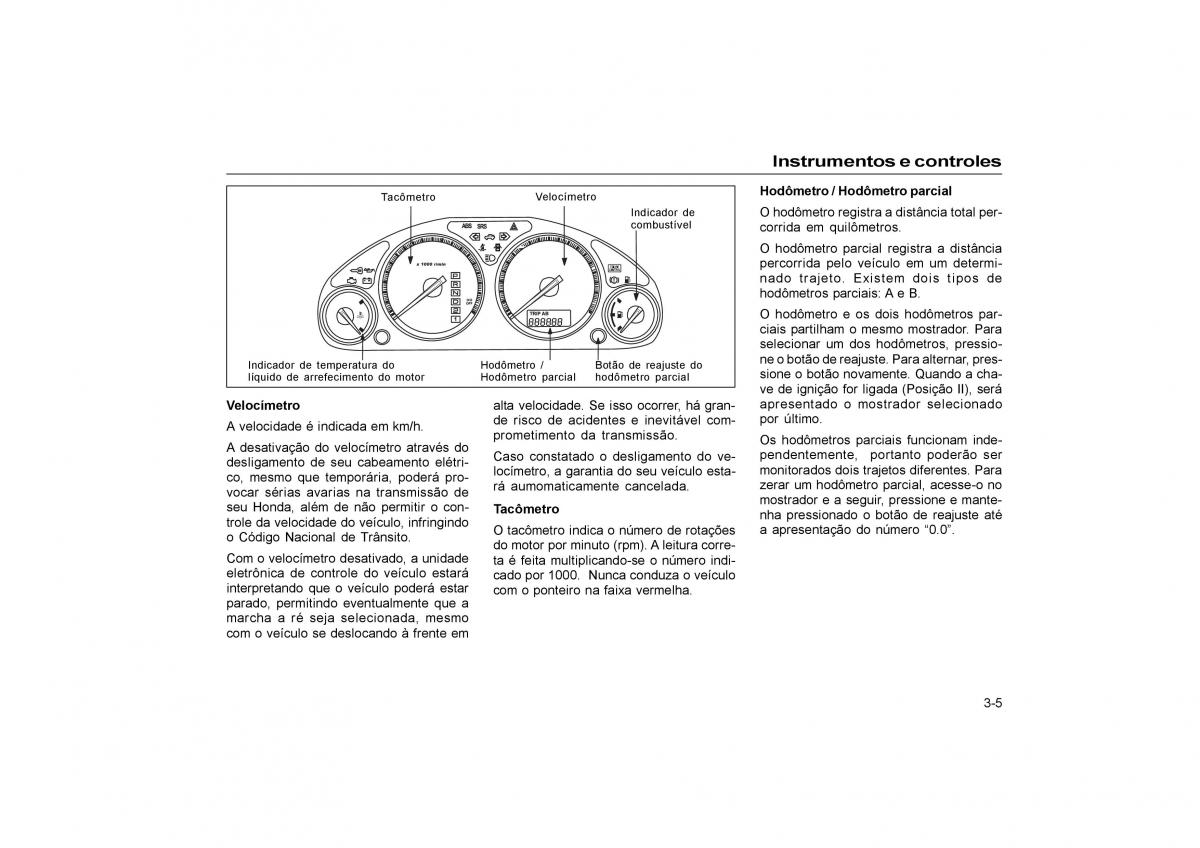 Honda CR V II 2 manual del propietario / page 43