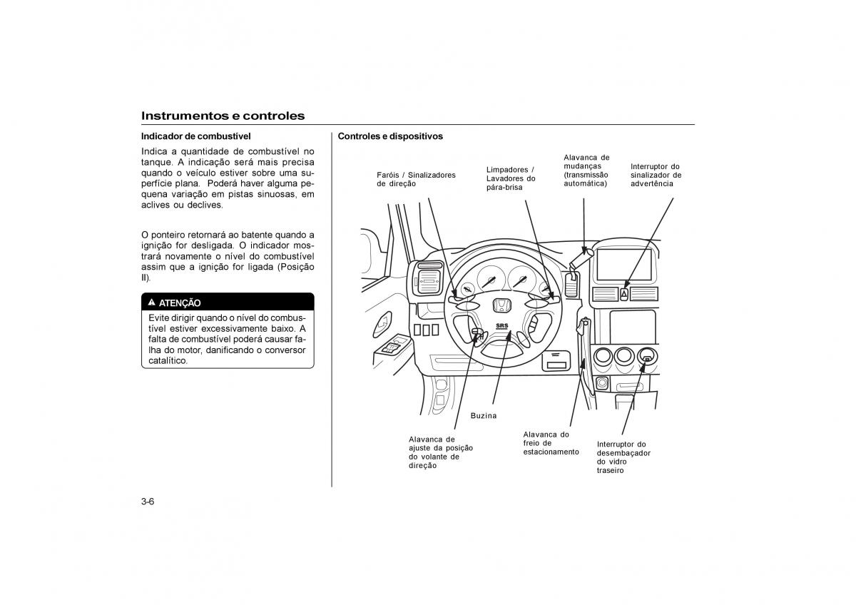 Honda CR V II 2 manual del propietario / page 44