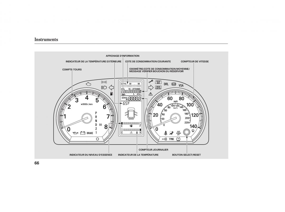 Honda CR V III 3 manuel du proprietaire / page 69