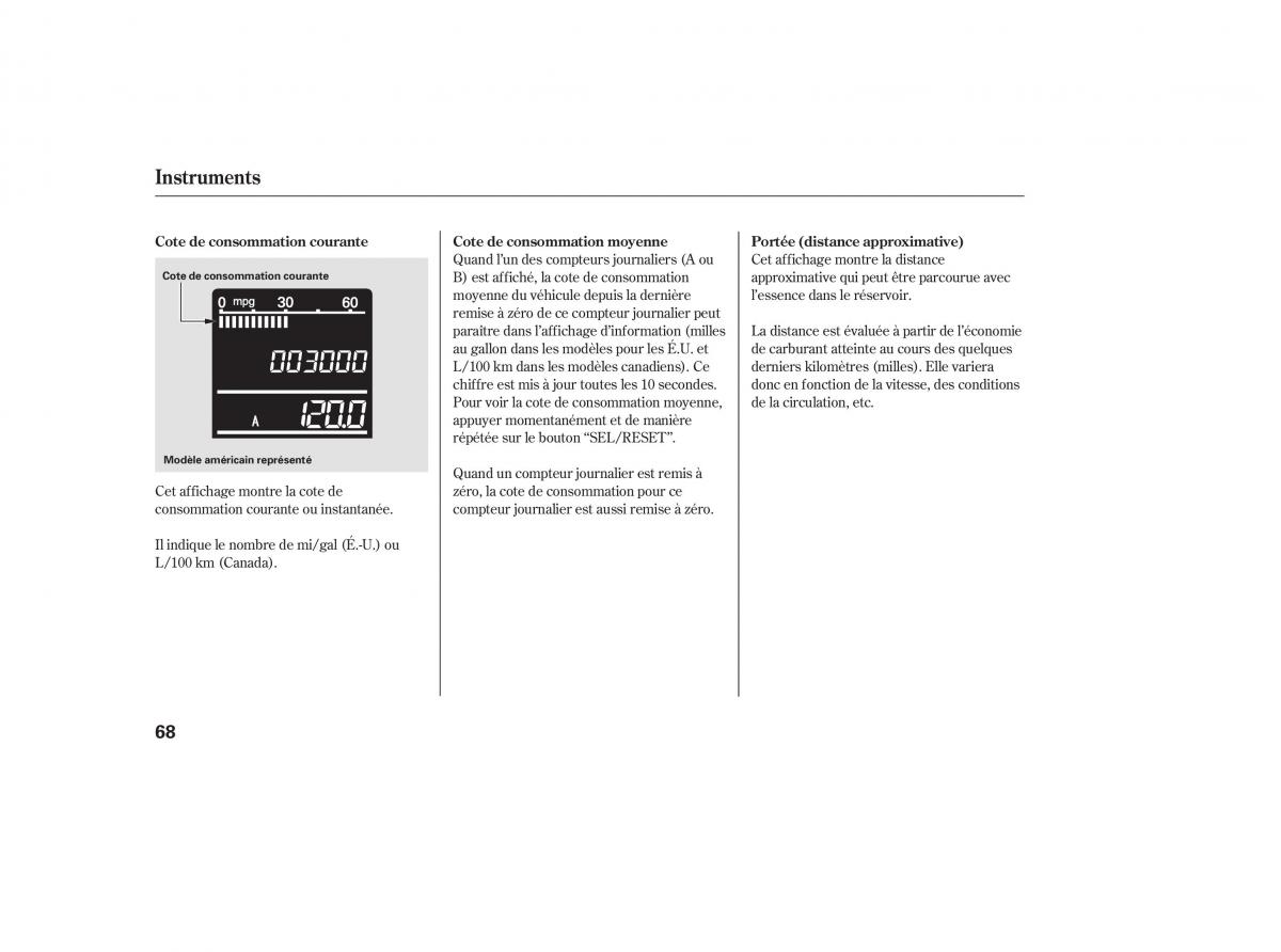 Honda CR V III 3 manuel du proprietaire / page 71