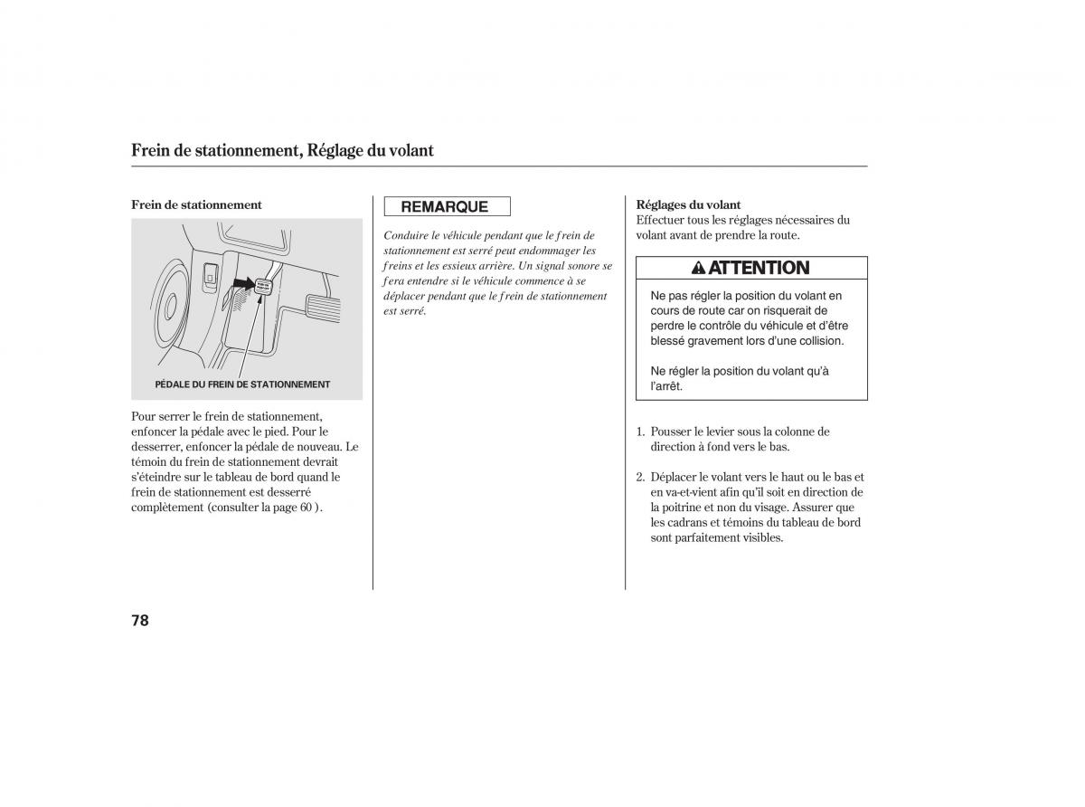 Honda CR V III 3 manuel du proprietaire / page 81