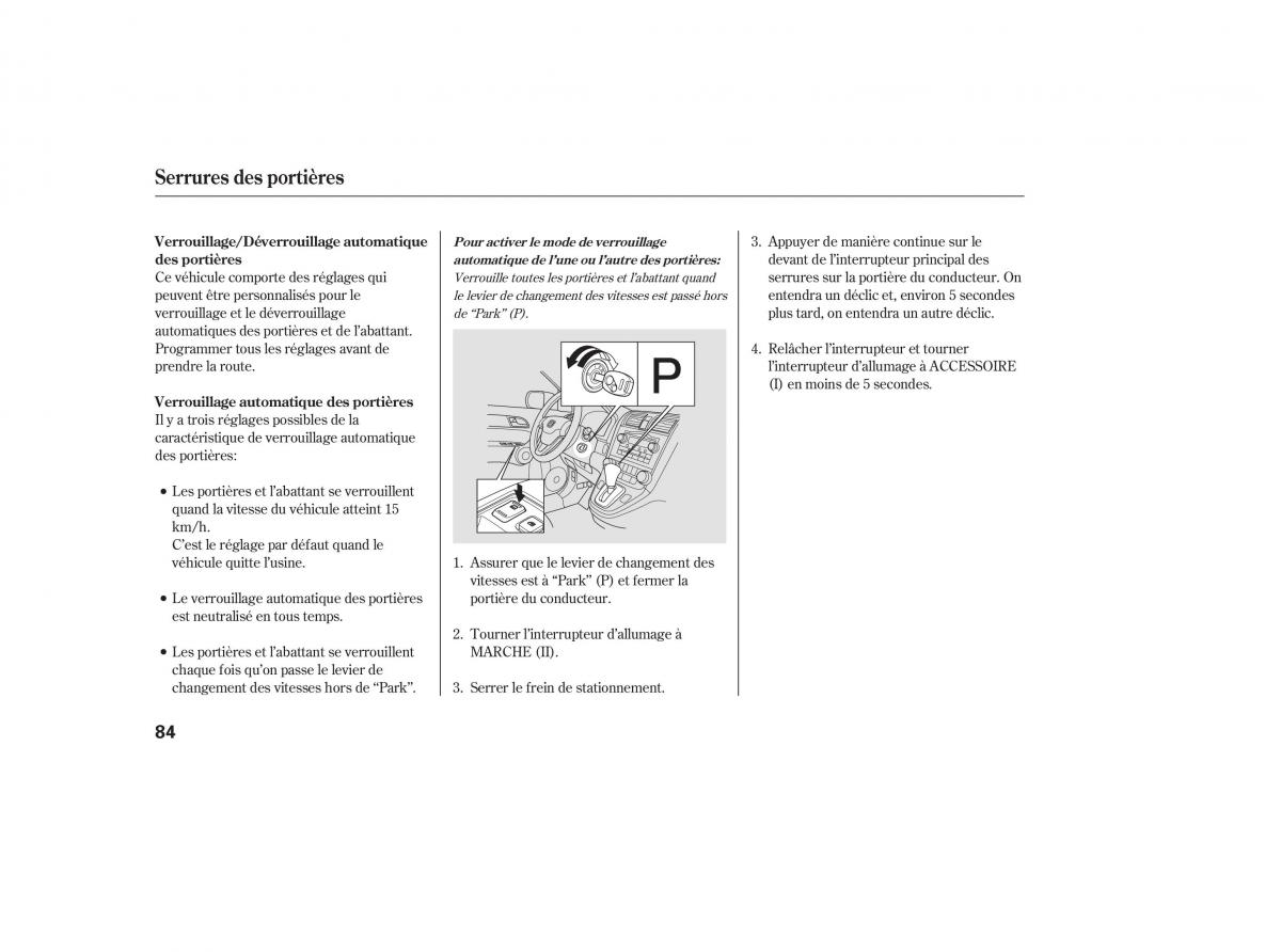 Honda CR V III 3 manuel du proprietaire / page 87