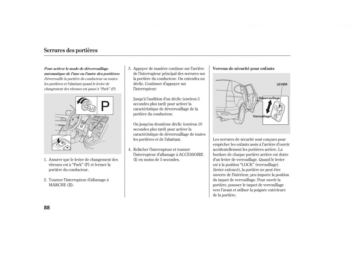 Honda CR V III 3 manuel du proprietaire / page 91