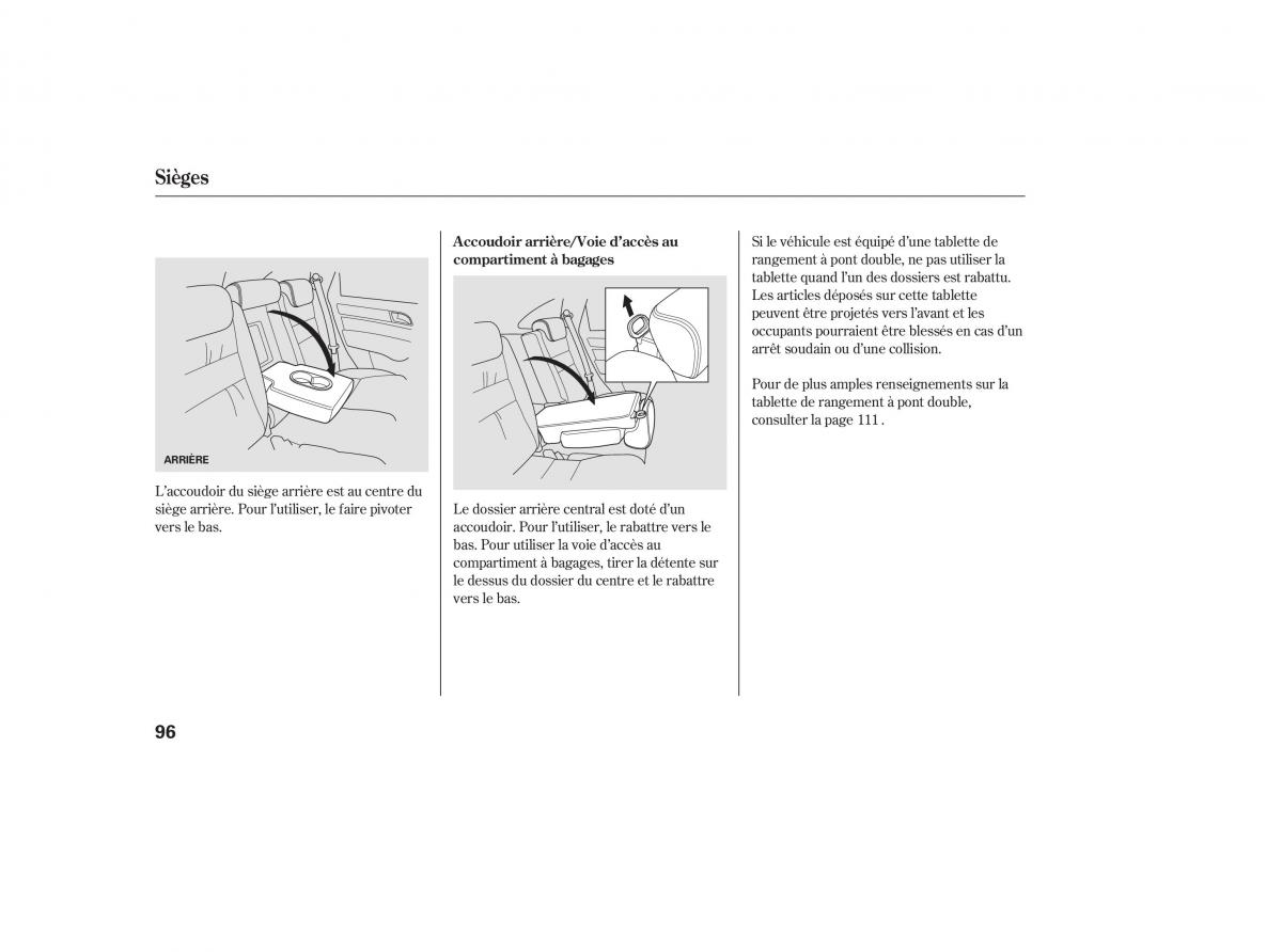 Honda CR V III 3 manuel du proprietaire / page 99