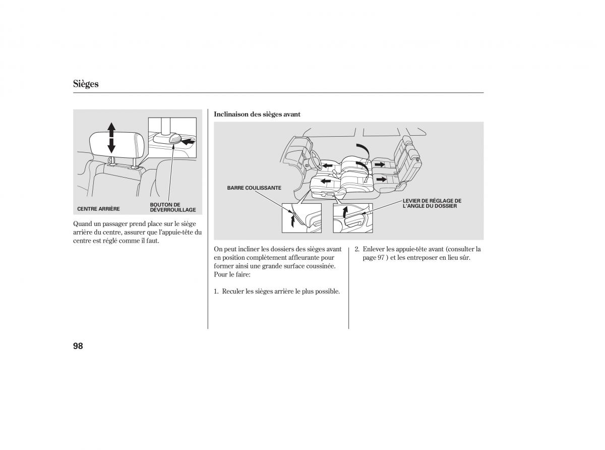 Honda CR V III 3 manuel du proprietaire / page 101