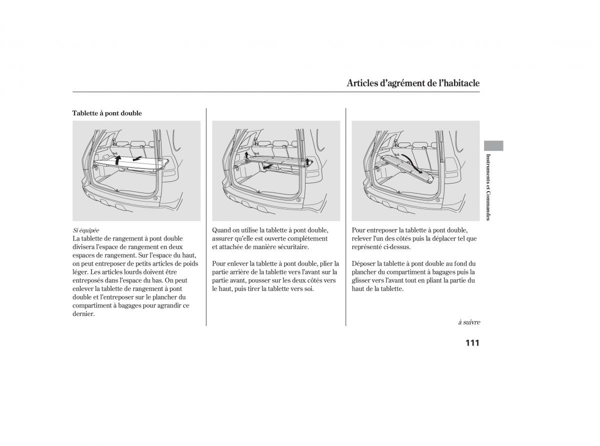 Honda CR V III 3 manuel du proprietaire / page 114