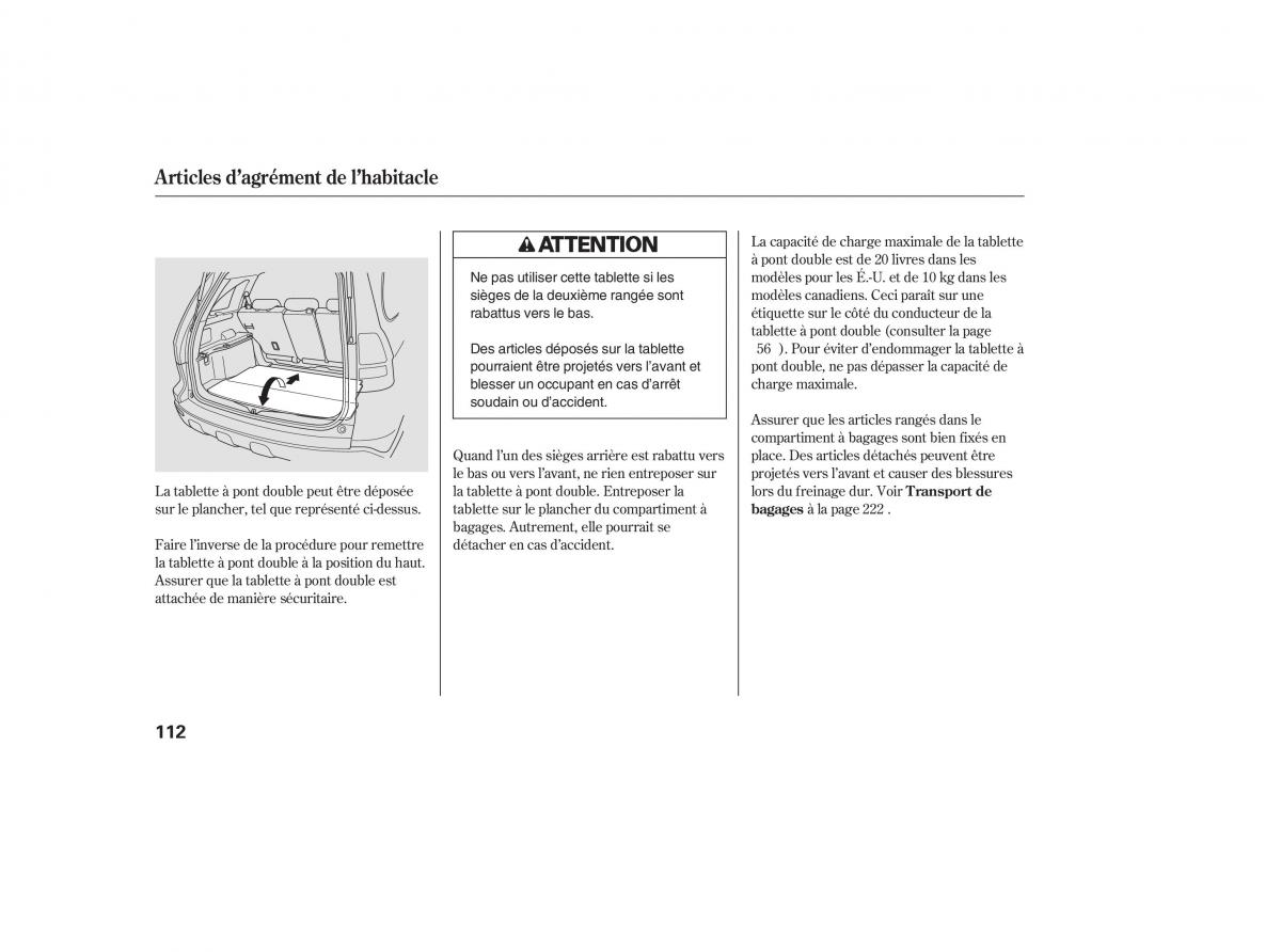 Honda CR V III 3 manuel du proprietaire / page 115