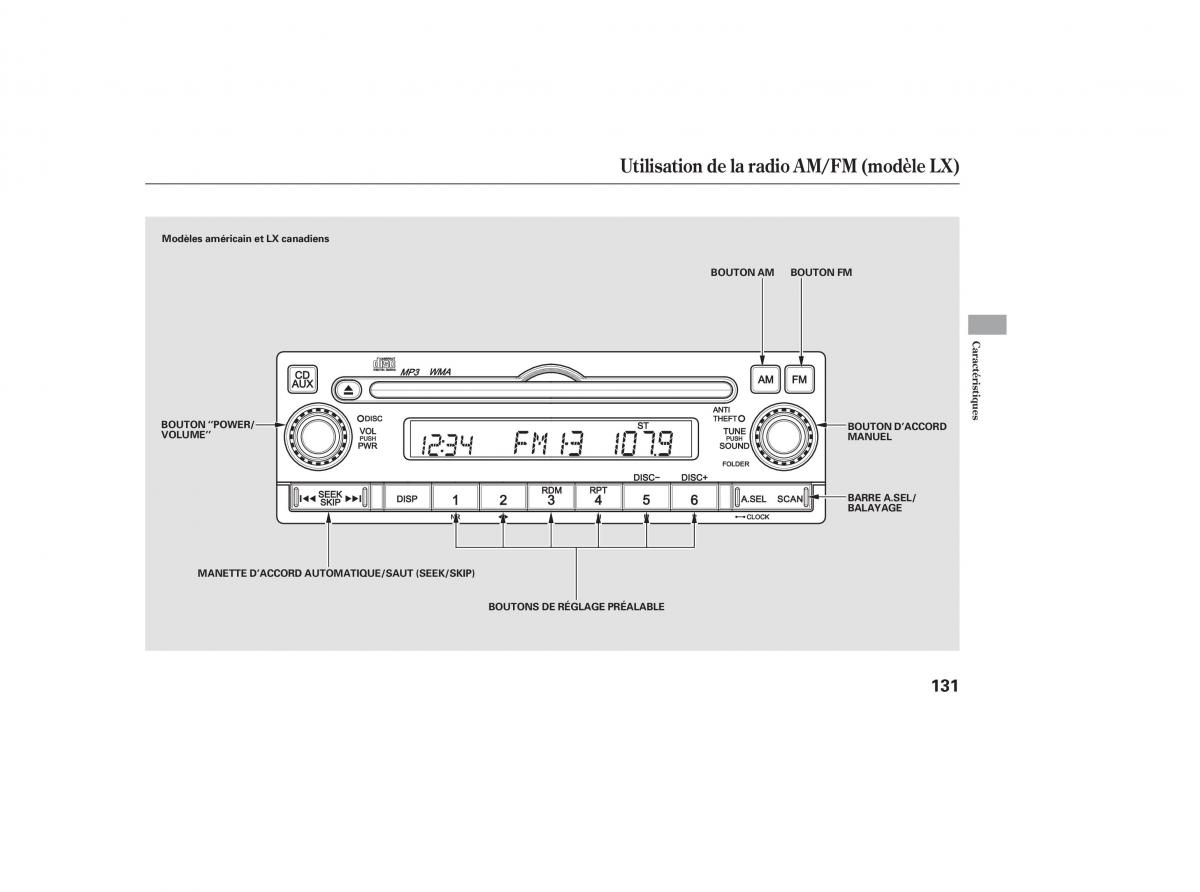 Honda CR V III 3 manuel du proprietaire / page 133