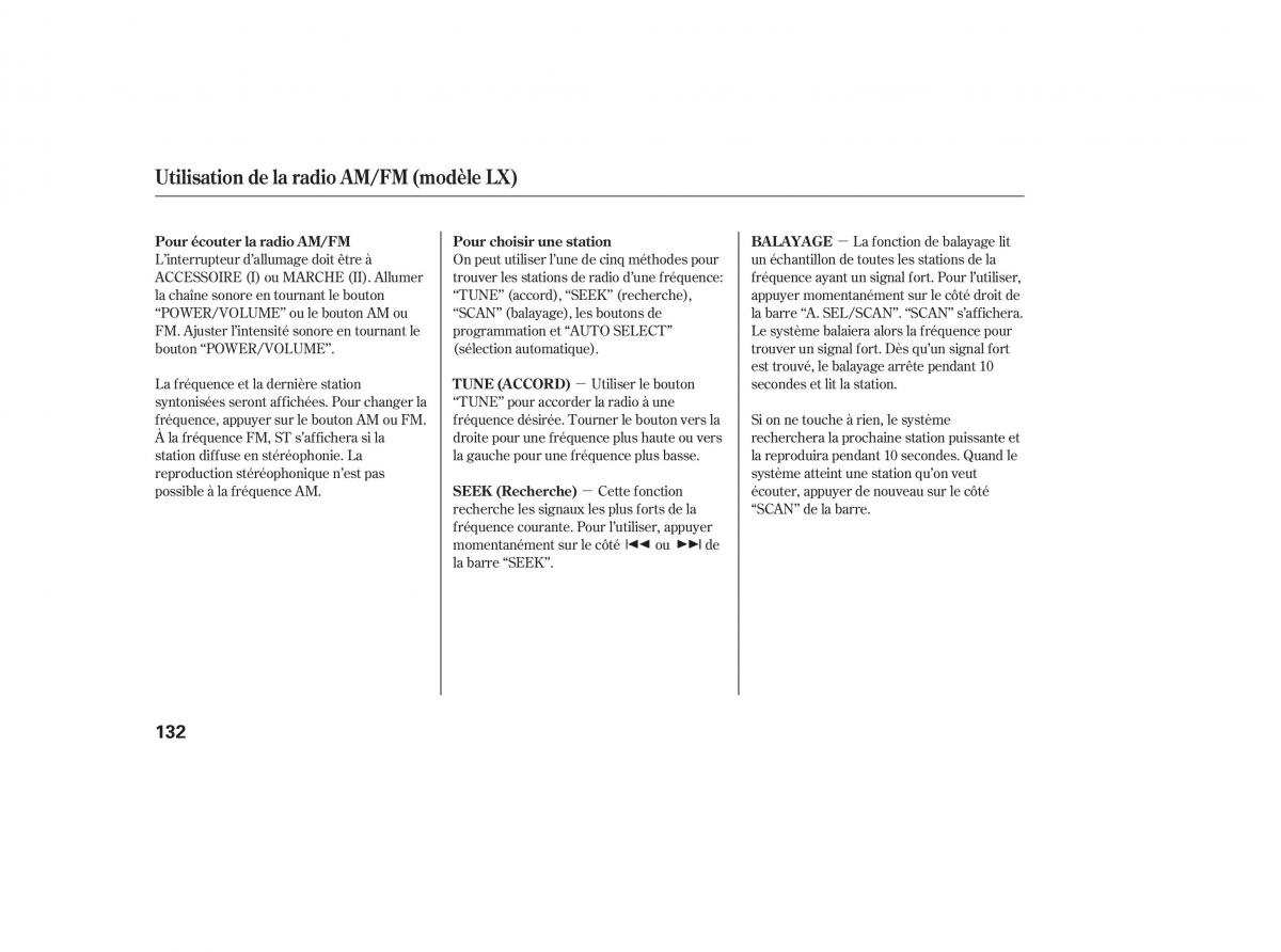 Honda CR V III 3 manuel du proprietaire / page 134