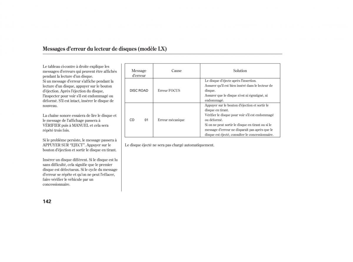 Honda CR V III 3 manuel du proprietaire / page 144