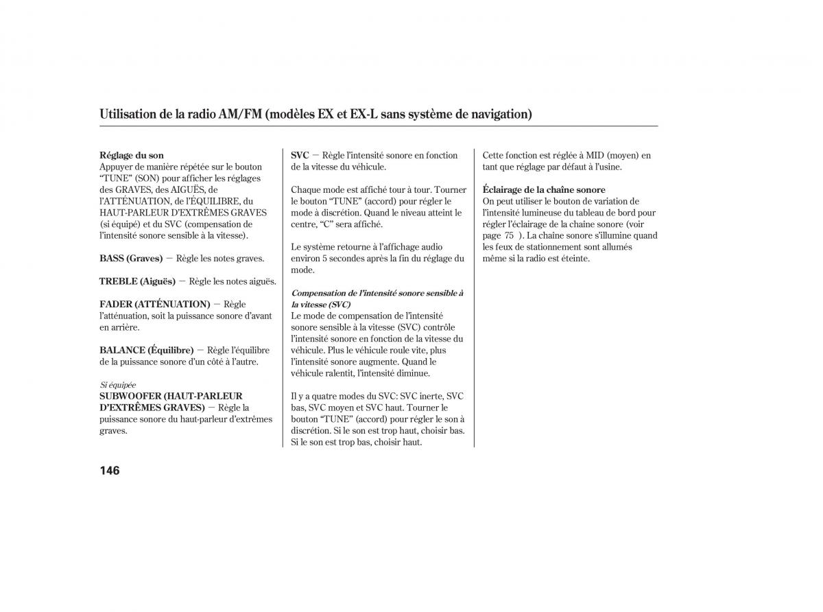 Honda CR V III 3 manuel du proprietaire / page 148