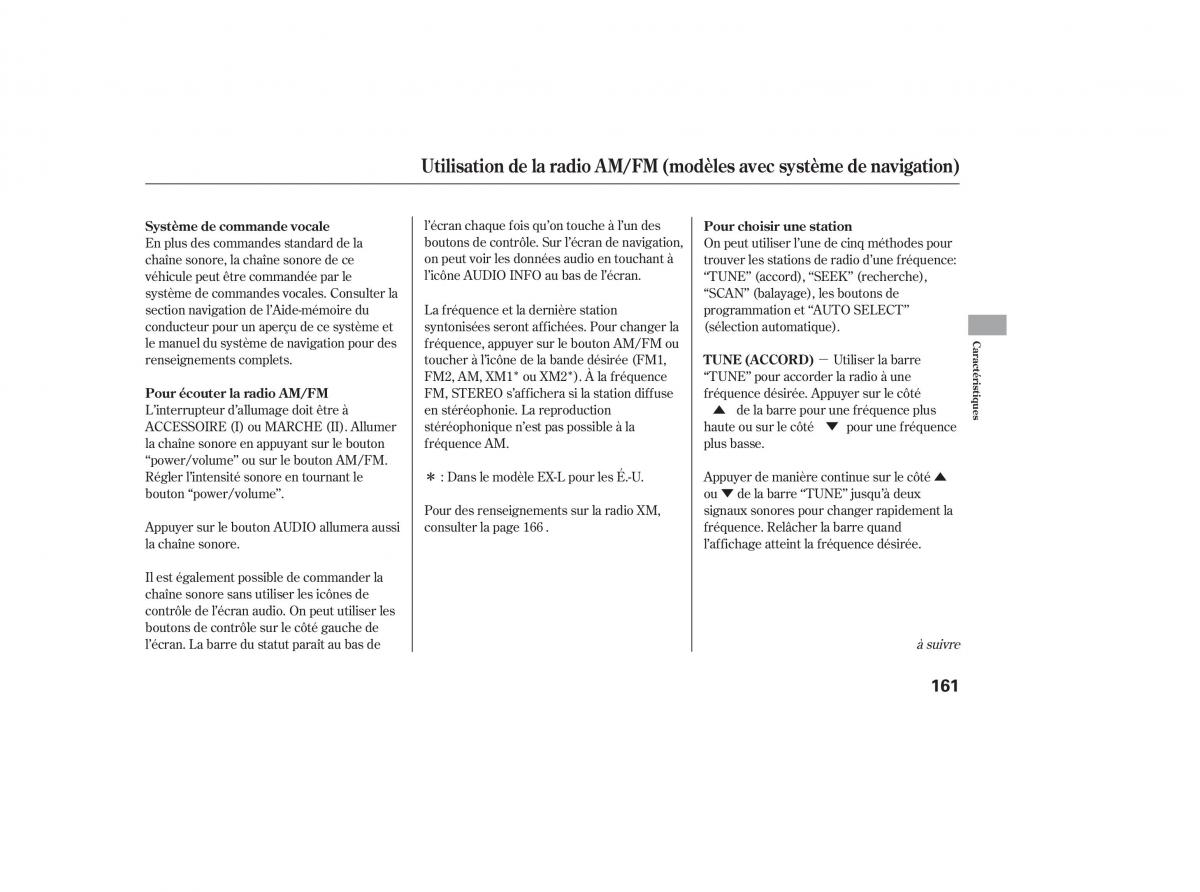 Honda CR V III 3 manuel du proprietaire / page 163