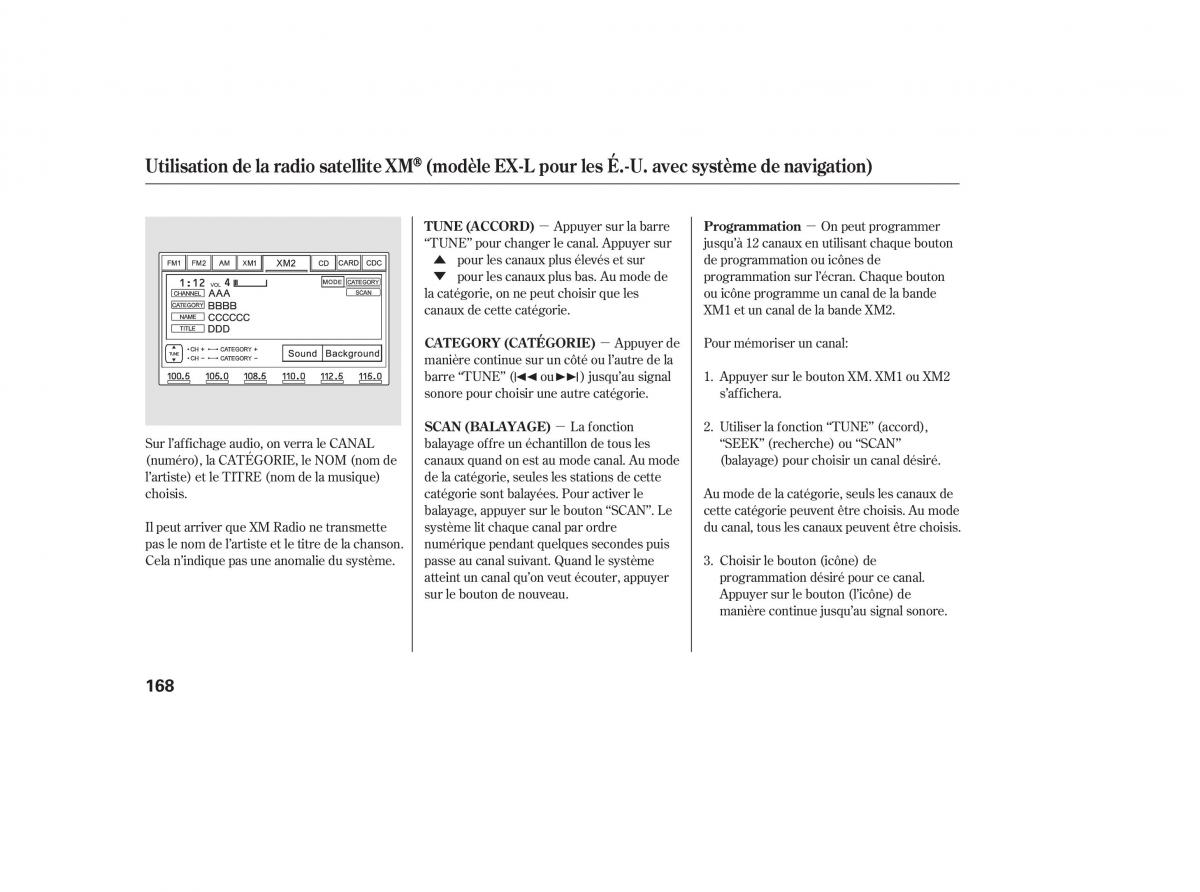 Honda CR V III 3 manuel du proprietaire / page 170