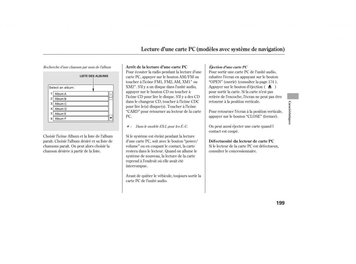 Honda CR V III 3 manuel du proprietaire / page 201