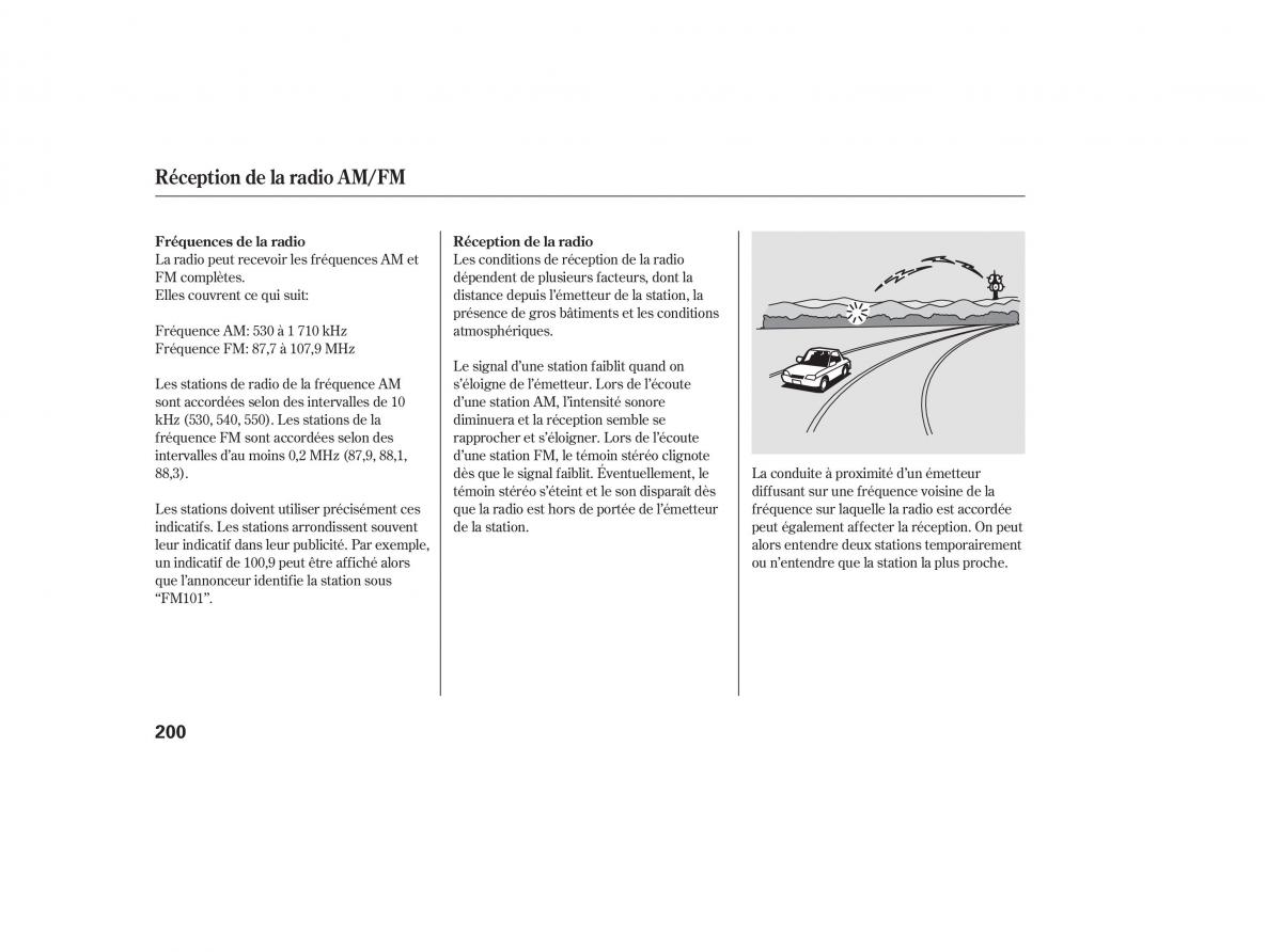 Honda CR V III 3 manuel du proprietaire / page 202