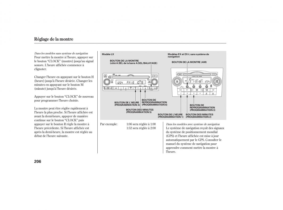 Honda CR V III 3 manuel du proprietaire / page 208