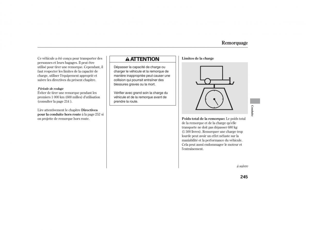 Honda CR V III 3 manuel du proprietaire / page 245