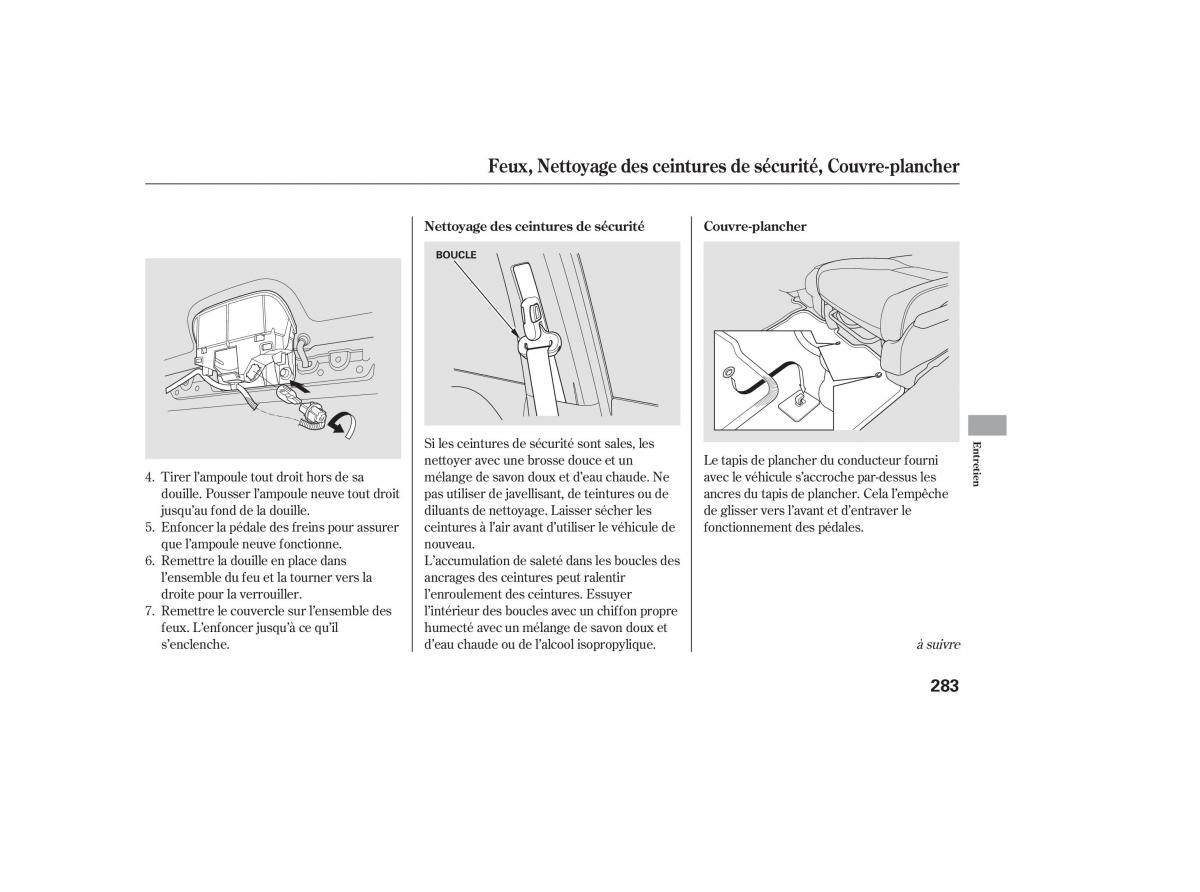 Honda CR V III 3 manuel du proprietaire / page 282