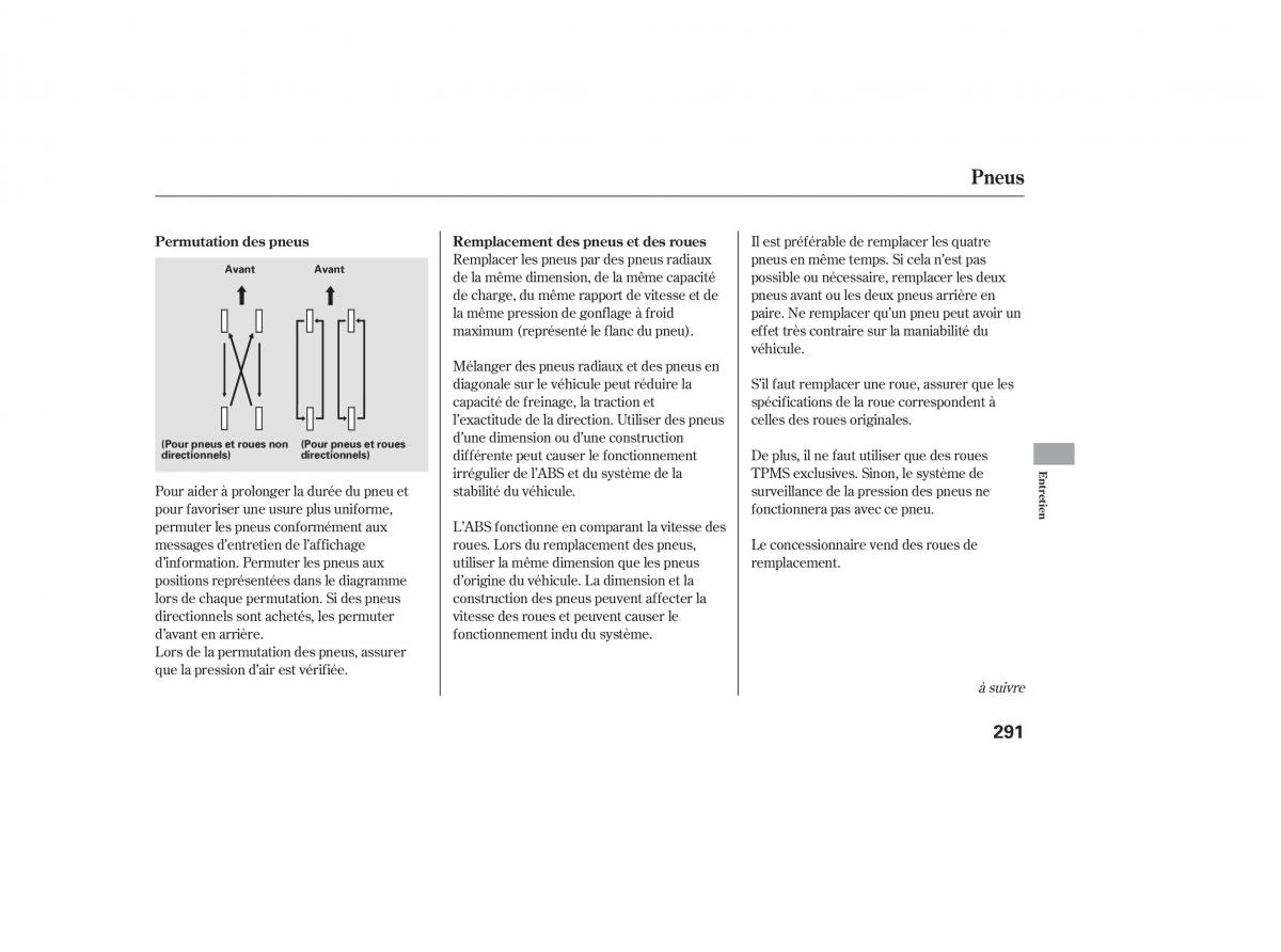 Honda CR V III 3 manuel du proprietaire / page 290