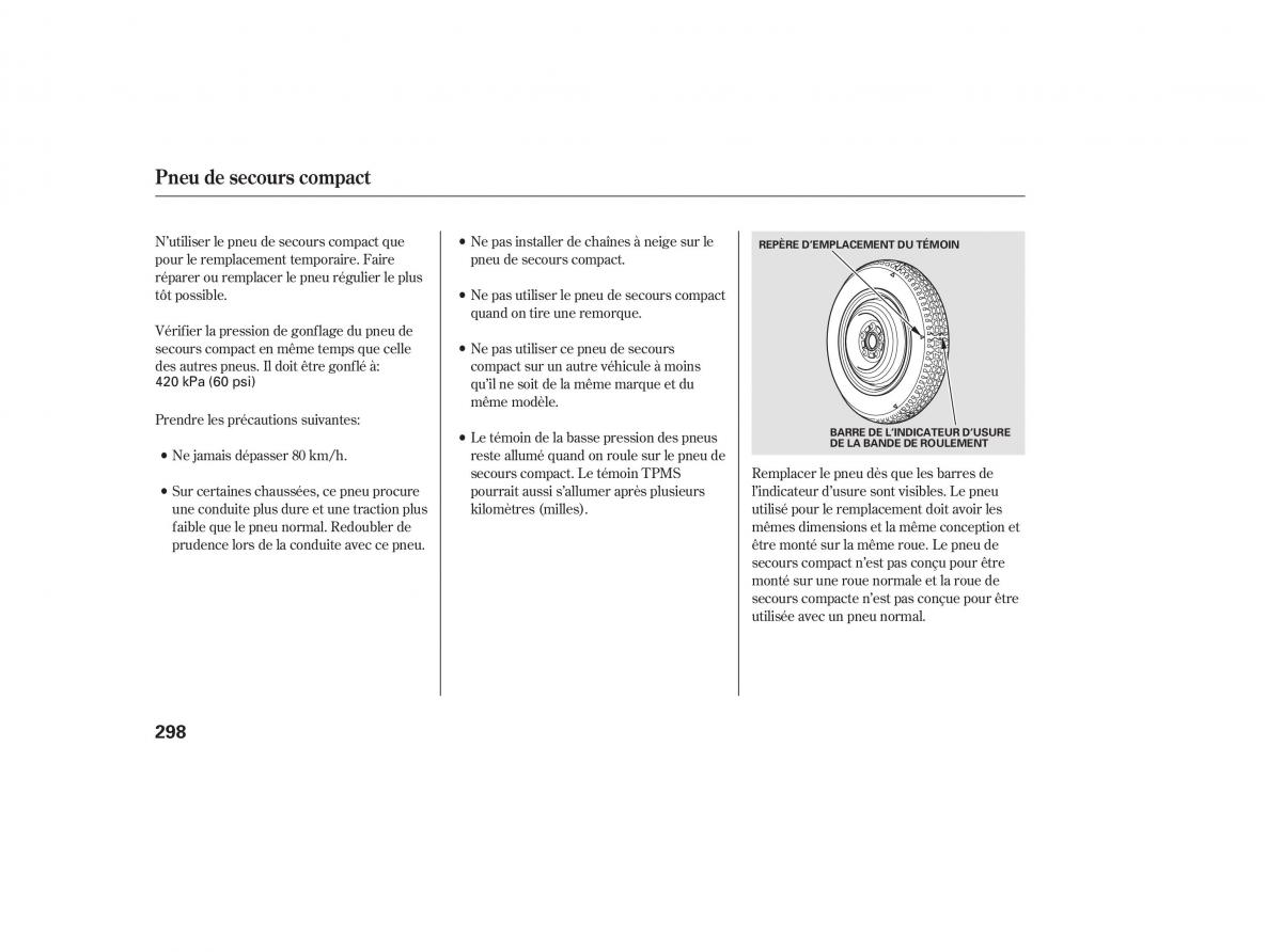 Honda CR V III 3 manuel du proprietaire / page 296