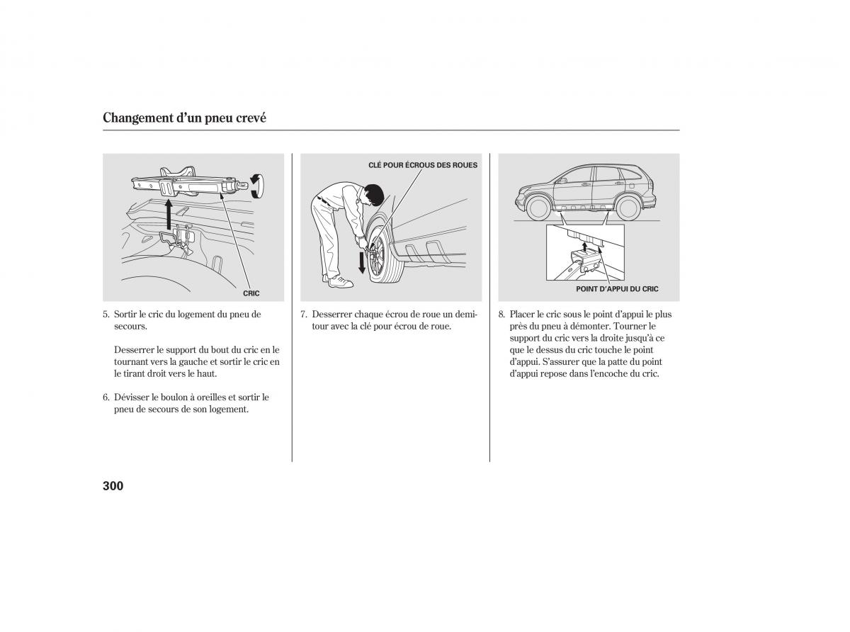 Honda CR V III 3 manuel du proprietaire / page 298