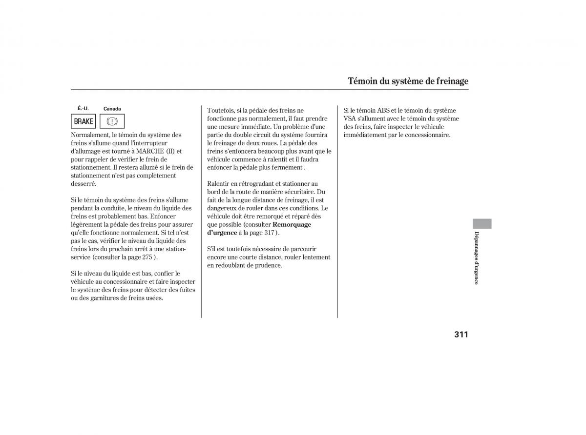 Honda CR V III 3 manuel du proprietaire / page 309