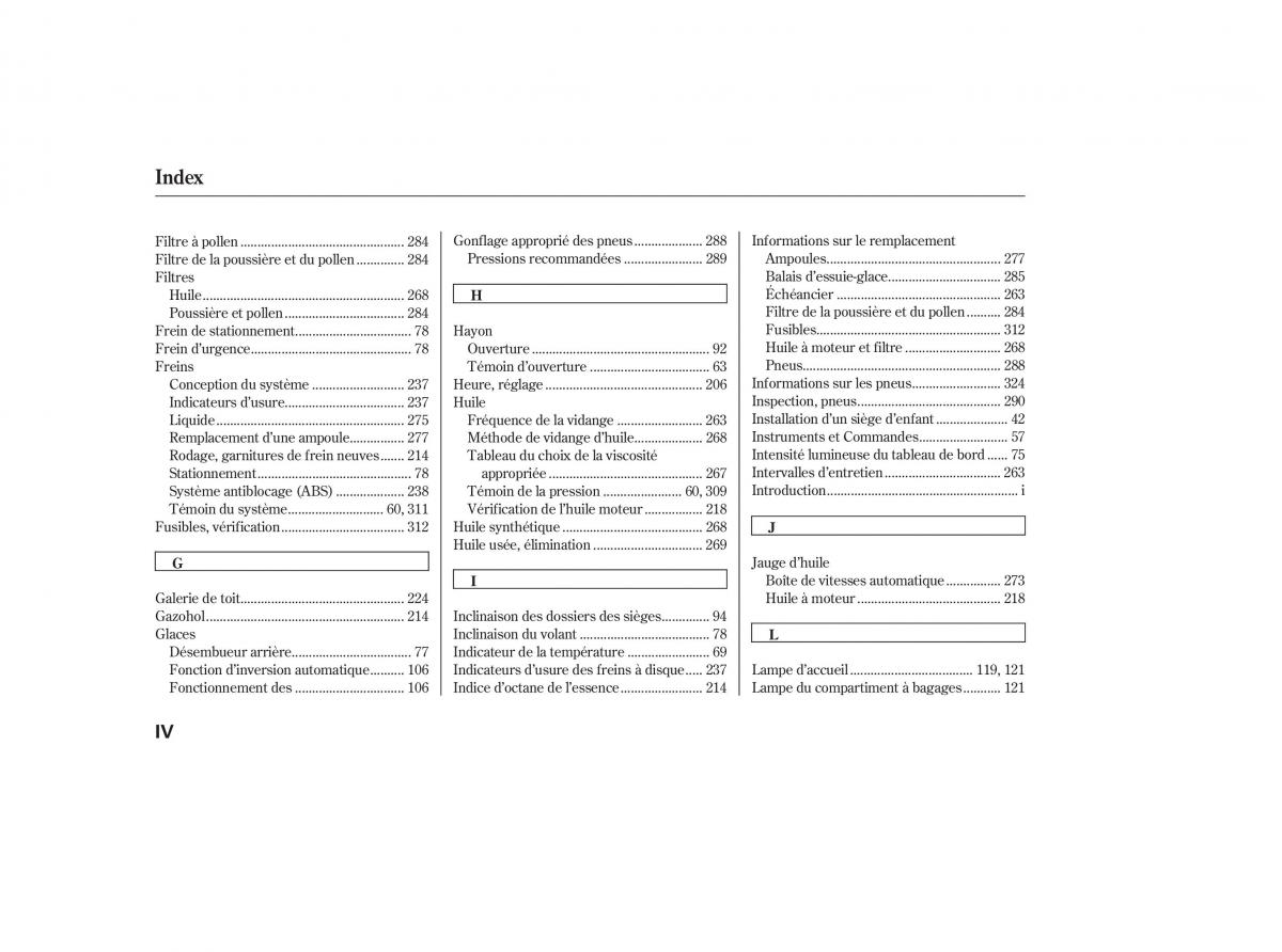 Honda CR V III 3 manuel du proprietaire / page 338