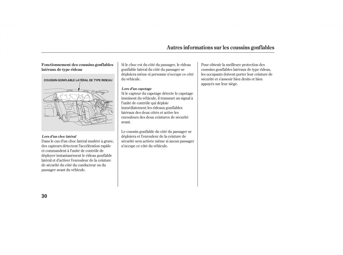 Honda CR V III 3 manuel du proprietaire / page 34