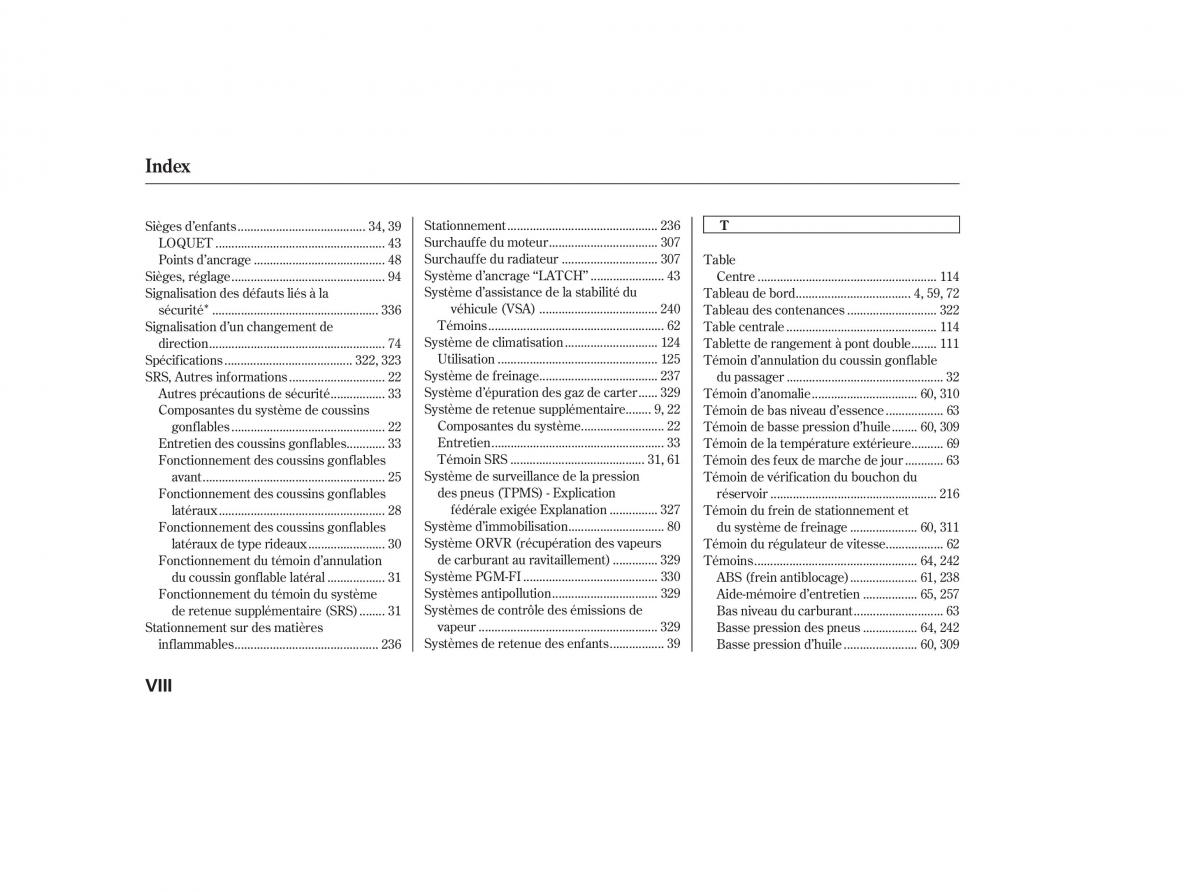 Honda CR V III 3 manuel du proprietaire / page 342