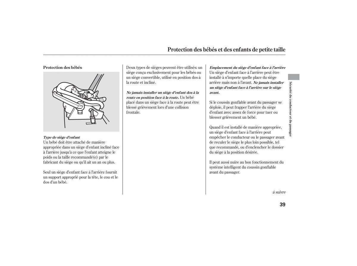 Honda CR V III 3 manuel du proprietaire / page 43