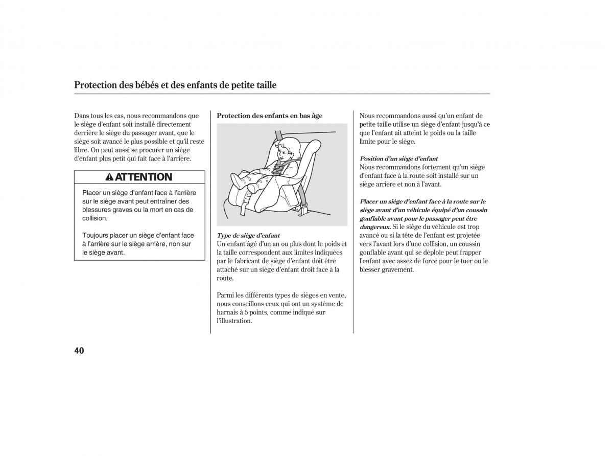 Honda CR V III 3 manuel du proprietaire / page 44