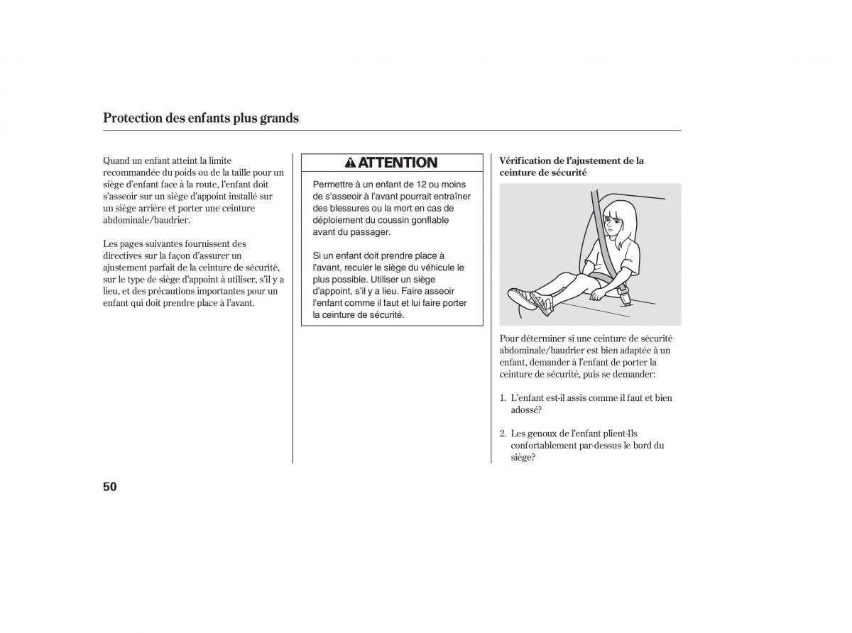 Honda CR V III 3 manuel du proprietaire / page 54