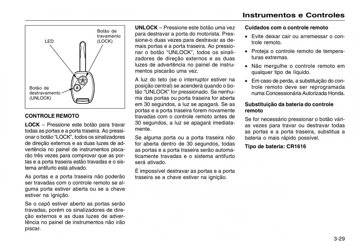 Honda CR V III 3 manual del propietario / page 67