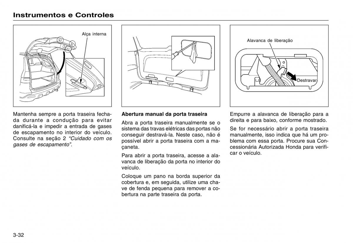 Honda CR V III 3 manual del propietario / page 70