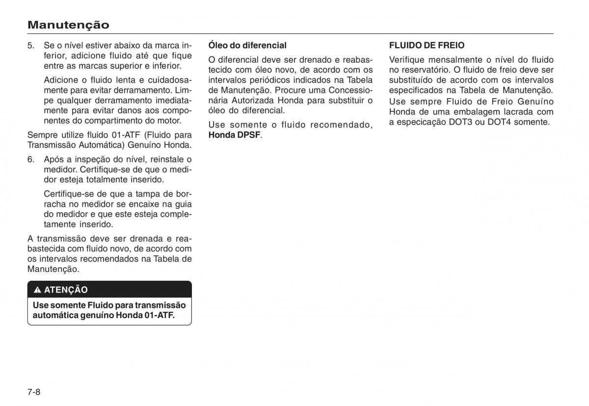 Honda CR V III 3 manual del propietario / page 164