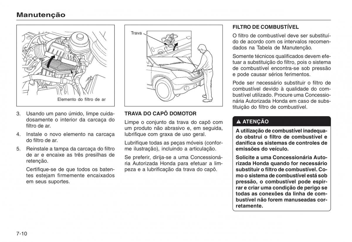 Honda CR V III 3 manual del propietario / page 166