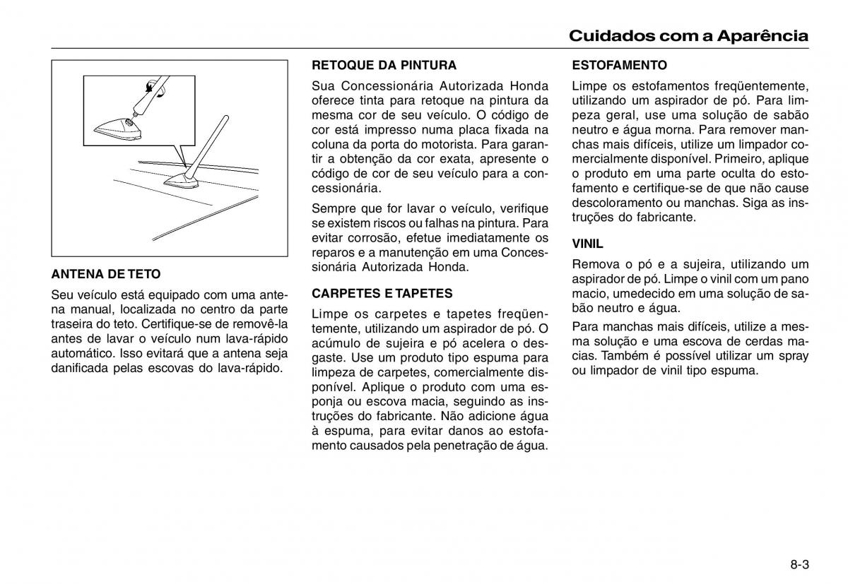 Honda CR V III 3 manual del propietario / page 187