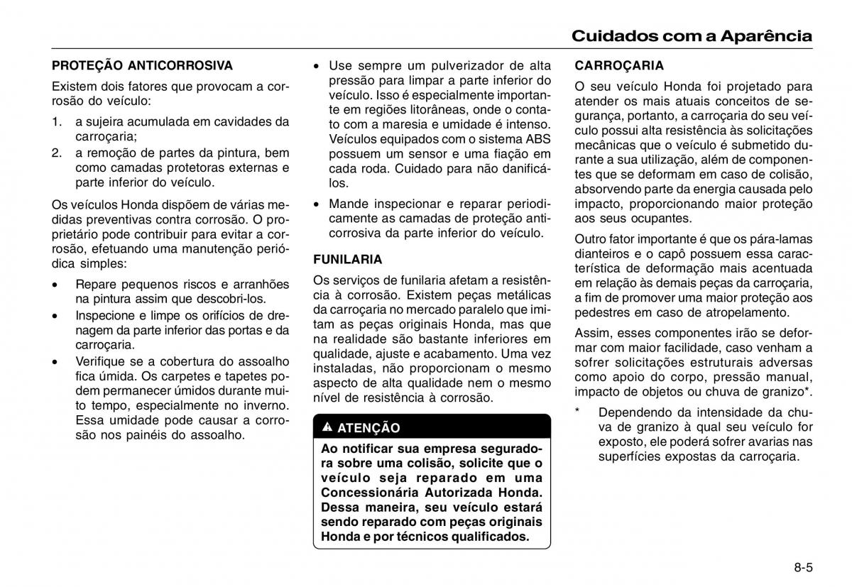 Honda CR V III 3 manual del propietario / page 189