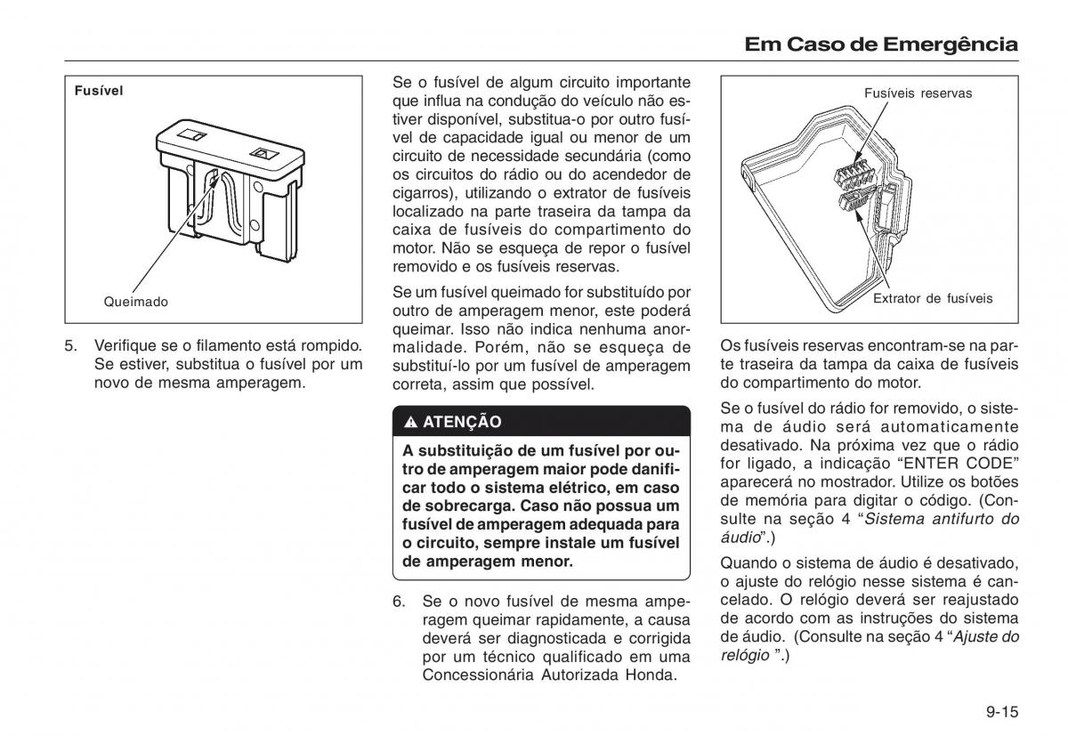 Honda CR V III 3 manual del propietario / page 205