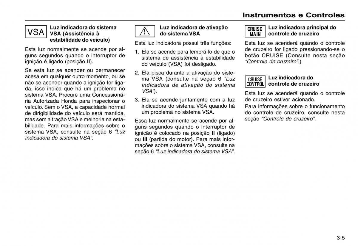 Honda CR V III 3 manual del propietario / page 43