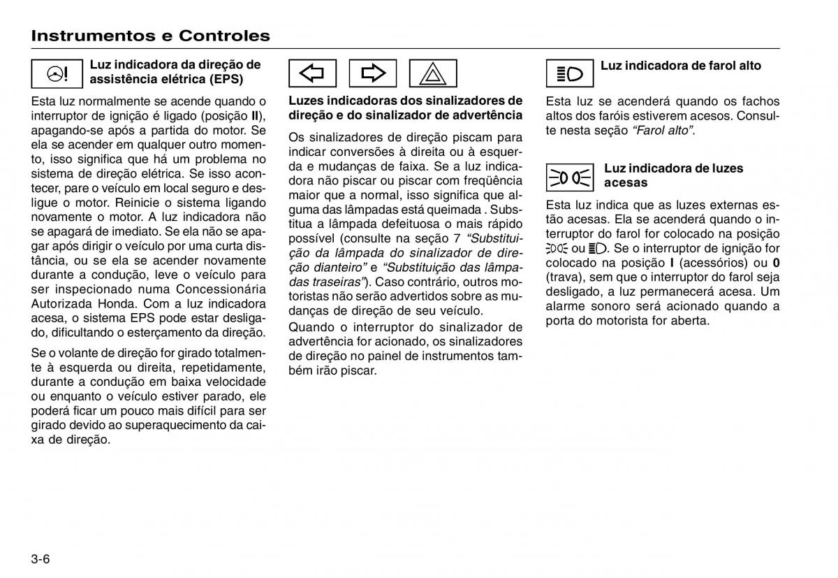 Honda CR V III 3 manual del propietario / page 44