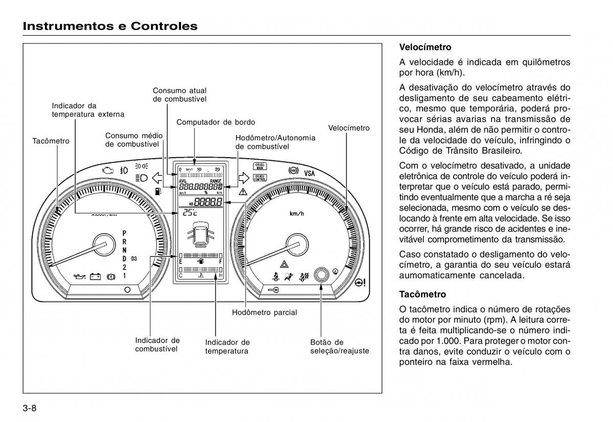 Honda CR V III 3 manual del propietario / page 46