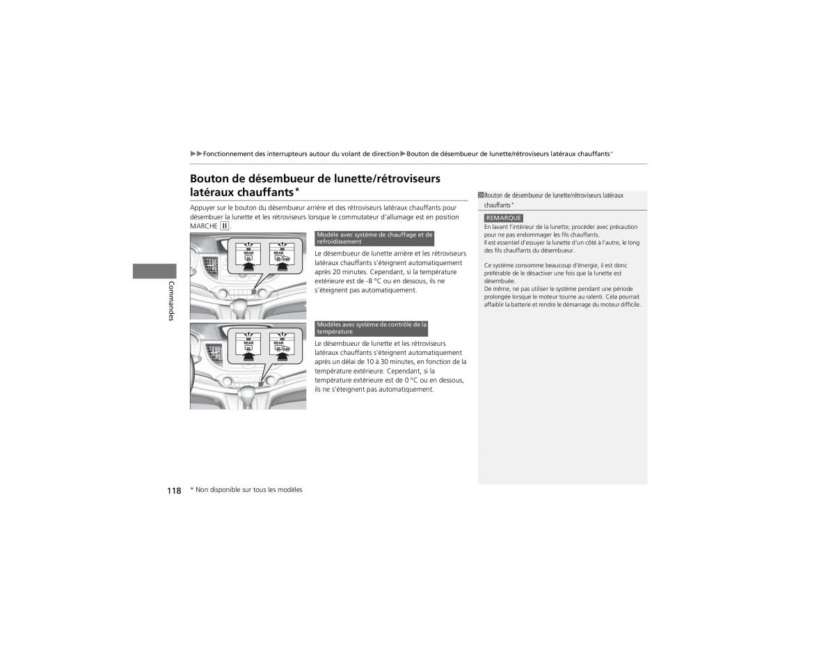 Honda CR V IV 4 manuel du proprietaire / page 119